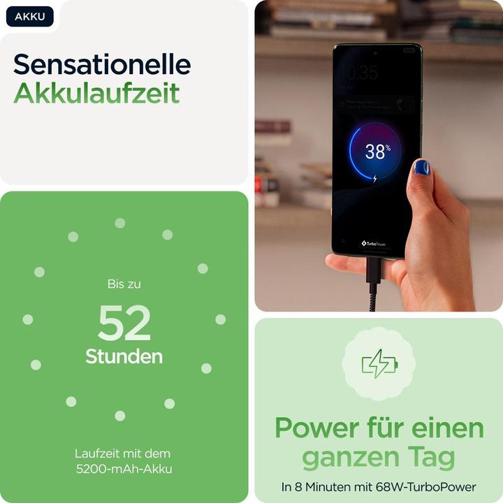 Productafbeelding Motorola Rand 60 (512 GB, Pantone klaver, 6.67", Dubbele SIM, 50 Mpx, 5G)