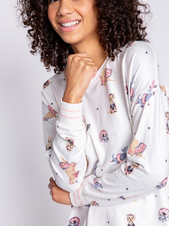 Actual product image Pj Salvage Jumper white/small patterned (38)