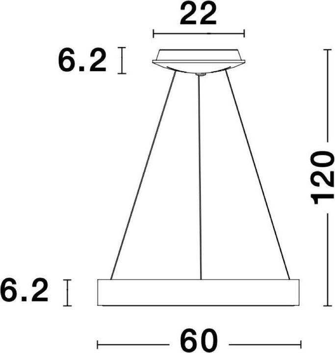 Actual product image Nova Luce Rando Thin (3250 lm)