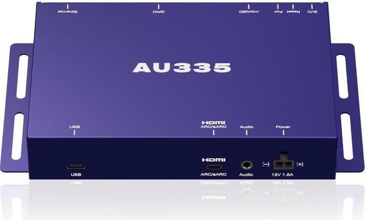 BrightSign AU335 Digital Signage Audio Player (USB, GPIO, Ethernet, Dolby Atmos, 24-bit)