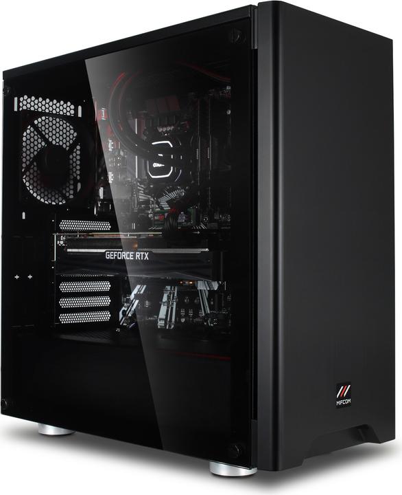 Produktbild Mifcom Savage RTX2080Ti Core i7 Advanced (Intel Core i7-10700K, 32 GB, 1000 GB, GeForce RTX 2080 Ti)