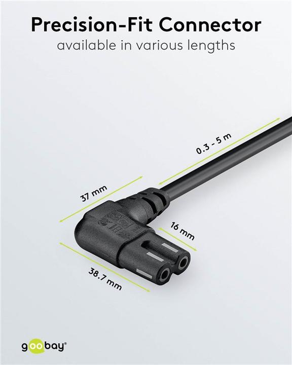Actual product image Goobay CEE 7/16 – C7 (2 m)