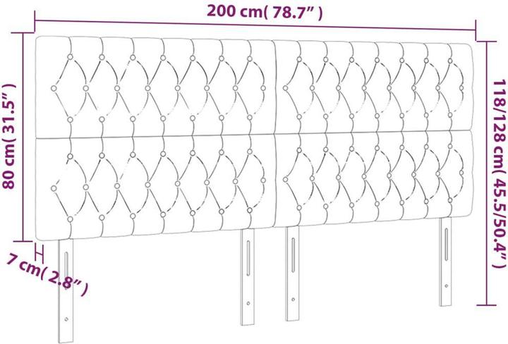 Produktbild VidaXL Garrett (200 x 7 x 128 cm)