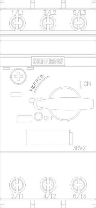 Actual product image Siemens Circuit breaker for motor protection 12.5A