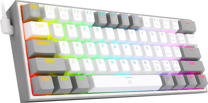 Image du produit Redragon K617 Fizz RGB blanc/gris (US, Filaire)