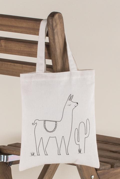 Immagine prodotto Rayher Borsa di stoffa "Llama", 20 x 25 cm, natura