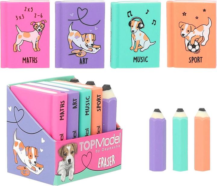 Image du produit Magni Set de gommes TOPModel Mini Cahiers d'école Crayons