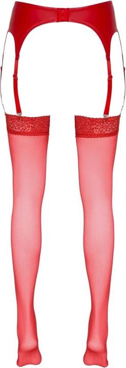 Actual product image Cottelli Collection Suspender stockings red (S)