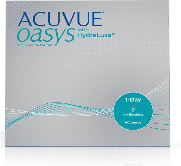Actual product image Acuvue 1-Day Oasys with Hydraluxe (90 Piece, Daily lens, Spherical)