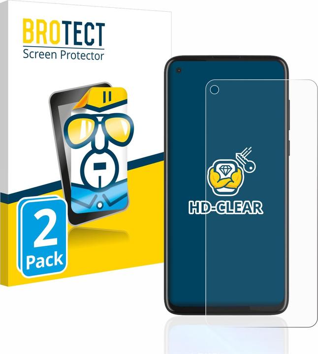 Immagine prodotto BROTECT Pellicola Trasparente (2 Pezzo/i, Potenza del Motorola Moto G8)
