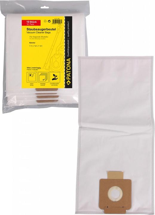 Produktbild Flickbee 10x Vlies Staubsaugerbeutel für Kärcher T 7/1 | T 8/1 | T11/1 (10 x)