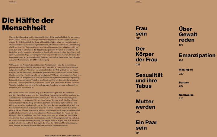 Nutritional values and ingredients Woman (German, Yann Arthus-Bertrand, Jutta Schiborr, Kristin Lohmann, Anastasia Mikova, 2020)