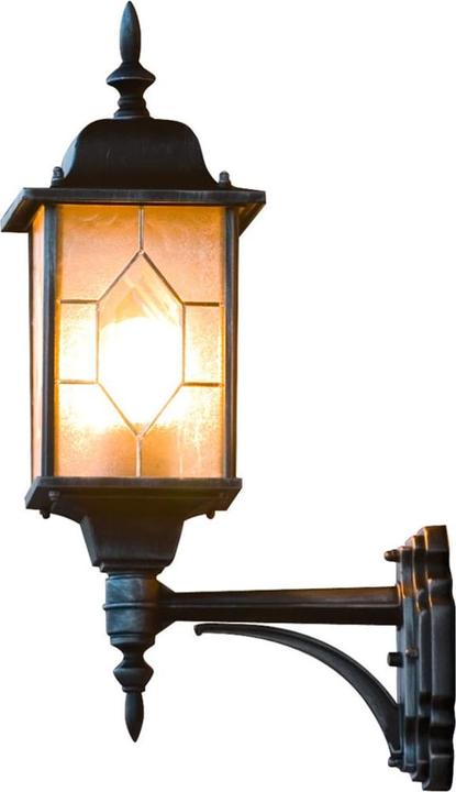 Schwarz, Silbern und Buntglas
