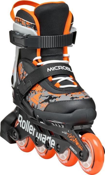 Produktbild Rollerblade Inline-Skates Microblade SL Schwarz/Orange, 33-36.5 (33, 36.5)
