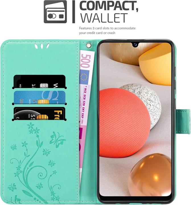 Image du produit Cadorabo Couverture du livre de fleurs (Samsung Galaxy M42 5G, Samsung Galaxy A42 5G)