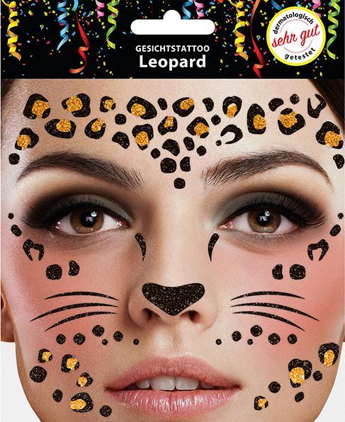 Produktbild Sombo Gesichts Tattoo Leopard