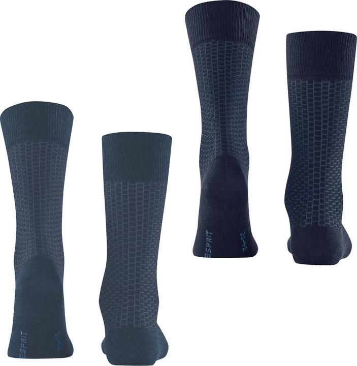 Produktbild Esprit Illusional Grid 2-Pack Herren (2er Pack, 39 - 42)