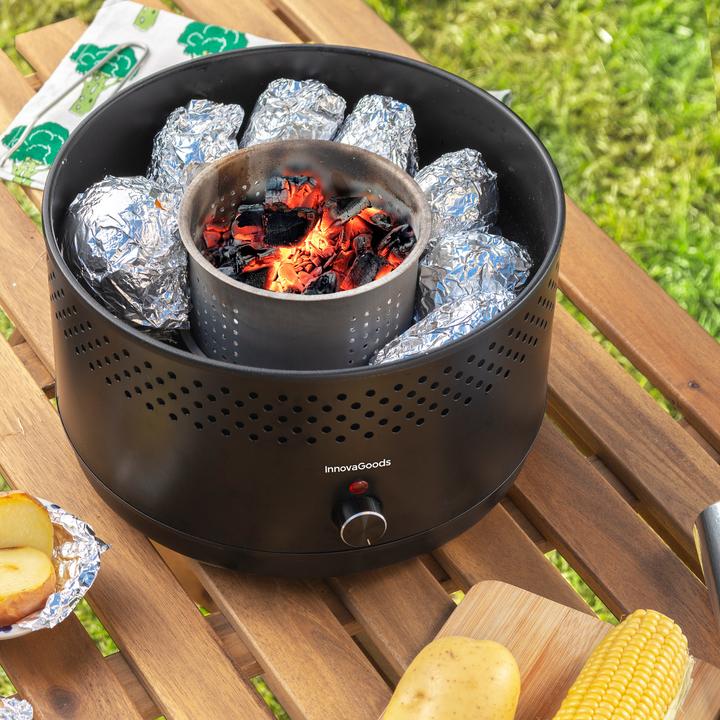 Immagine prodotto InnovaGoods Barbecue a carbone senza fumo portatile CleanQ