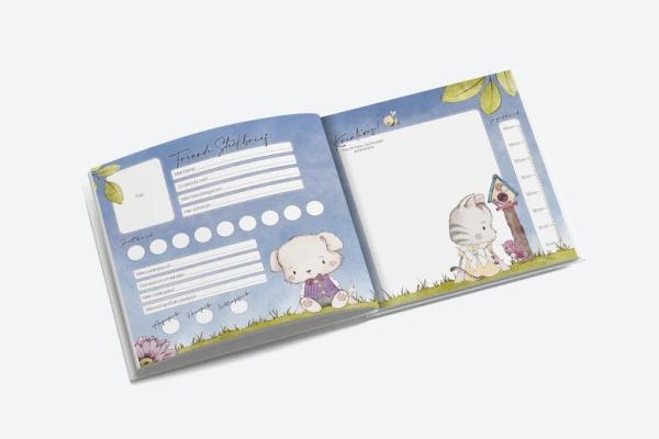 Actual product image Matz & Leni My Friends Book Album "Dog & Cat (21 x 21 cm)
