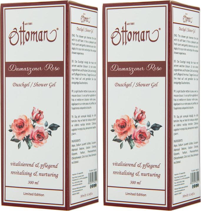 Produktbild Ottoman 2er-Set Rose Duschgel, 300ml, erfrischendes Duscherlebnis (300 ml)