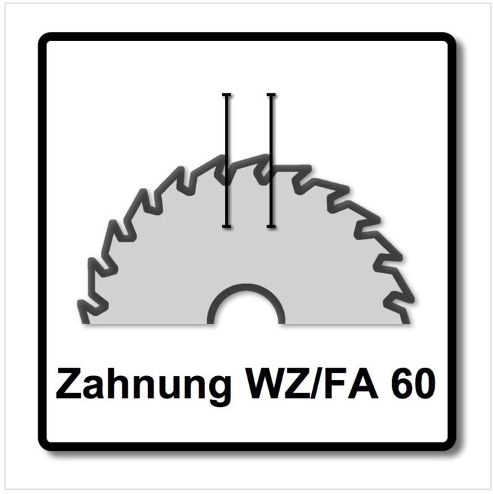 Actual product image Festool Circular saw blade HW 216x2,3x30 WZ/FA60