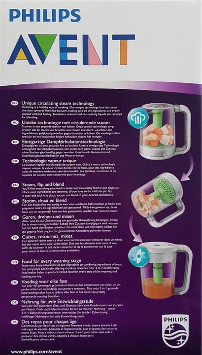 Image du produit Philips Avent Cuiseur vapeur et mixeur combinés