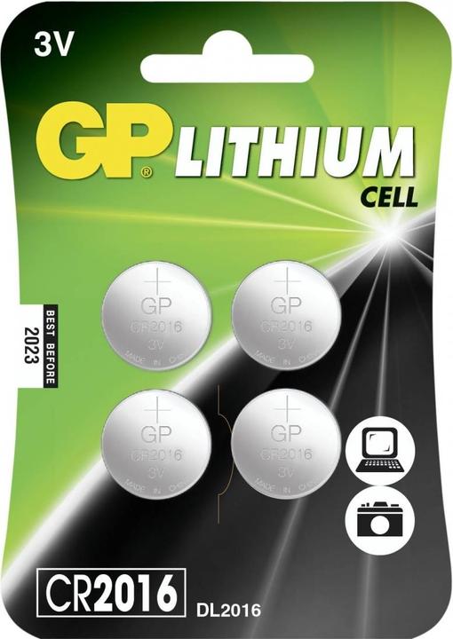 Immagine prodotto GP Batteries Litio CR2016 (4 pz., CR2016, 90 mAh)