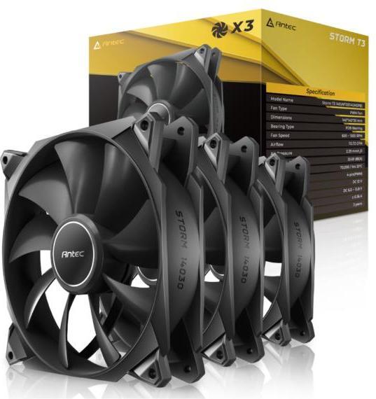 Actual product image Antec Storm T3 PWM PC Fans 140 (140 mm, 3 x)