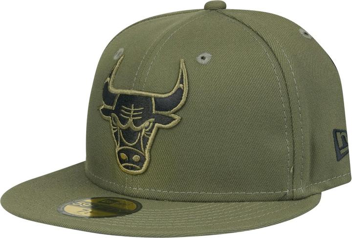 New Era 59Fifty Fitted Cap - NBA Chicago Bulls oliv - 7 3/8 (7 3/8)