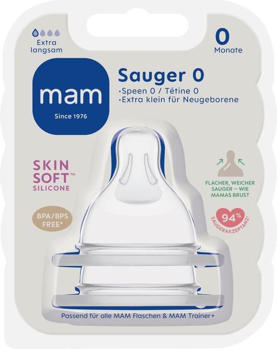 Produktbild MAM Sauger 0 für Babyflasche