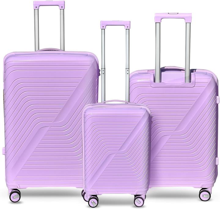 Immagine prodotto DS-Lux Set di valigie da viaggio da 3 pezzi (Bagaglio a mano (fino a 50 litri), M (50 - 90l))