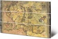 Produktbild Pyramid LORD OF THE RING -Carte Terre du Milieu -Impression sur bois 20x29.5cm