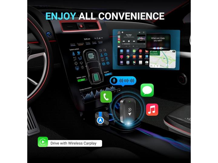Image du produit PowerGuard 2-in-1 Wireless iOS Carplay & Android Auto Adapter