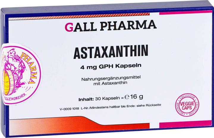 Produktbild Hecht Pharma GALL PHARMA Astaxanthin 4 mg GPH Kapseln, 30 St. Kapseln (30 Stück, Kapseln, 17 g)