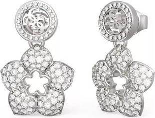Guess Beautiful steel earrings with Shining Winter flower JUBE04471JWRHT/U
