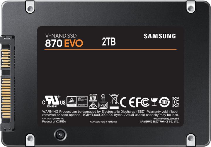 Image du produit Samsung 870 EVO (2000 Go, 2.5")