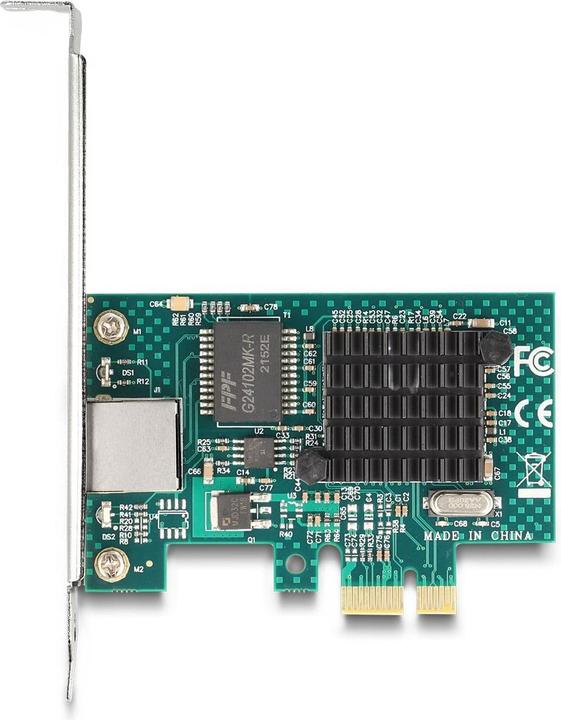 Image du produit Delock Carte PCI Express x1 vers 1 x RJ45 Gigabit LAN BCM (PCI-E x1)