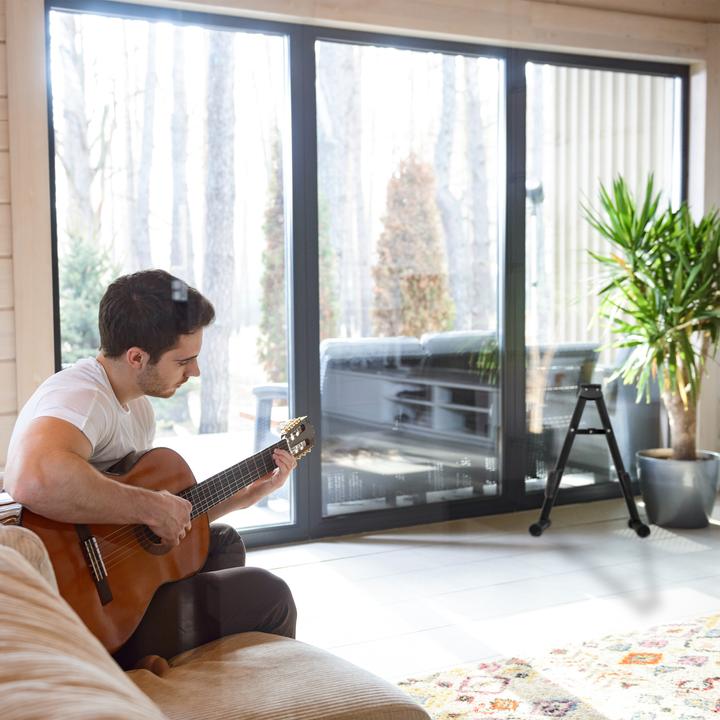 Image du produit Relaxdays Support guitare, pliable (Guitare, Guitare électrique, Basse électrique)