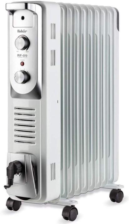 Actual product image Fakir RF 09 TURBO PLUS Oil Space Heater Indoor Grey 2300 W (2300 W)