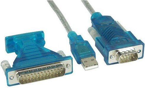 Actual product image InLine USB-Serial adapter cable USB St A to 9pin St 1,8m with 9-25pin adapter (1.80 m)
