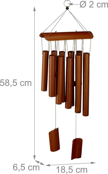 Produktbild Relaxdays Bambuswindspiel