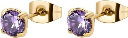 Actual product image Brosway Desideri BEIE009 sparkling gold-plated earrings with zircons