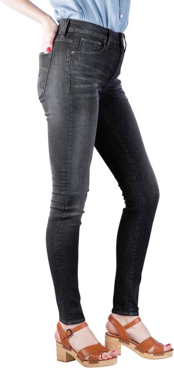 Actual product image G-Star 3301 High Skinny Jeans Superstretch worn in coal (W30/L34)