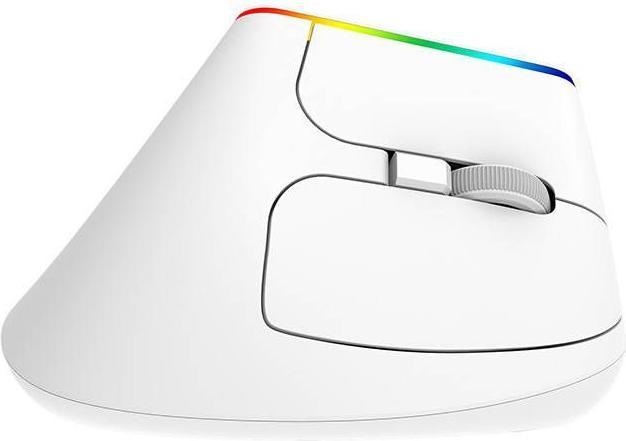 Actual product image Delux Wireless Vertical Mouse M618C 2.4G 1600DPI RGB (white) (Wireless)