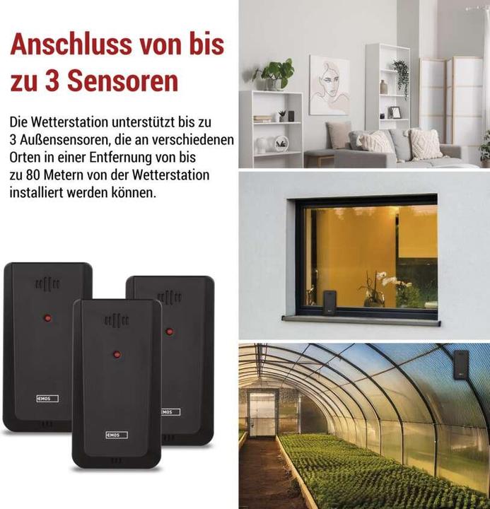 Actual product image Emos Drahtlose Wetterstation E8620