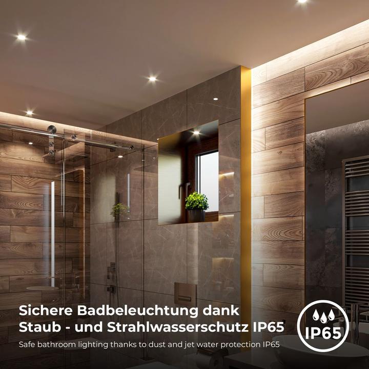 Actual product image B.K.Licht LED recessed lights (480 lm)