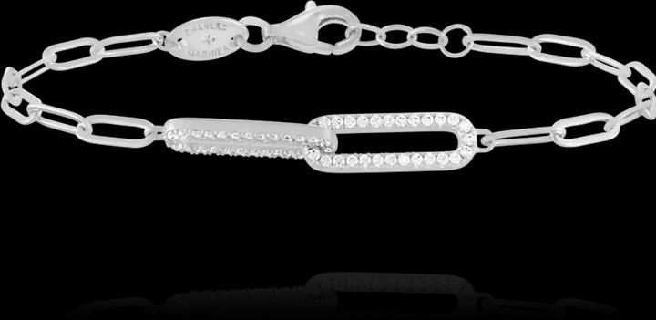 Charles Garnier Armband aus Silber, Zirkonoxid (20.50 cm, Zirkoniumoxid, Silber)