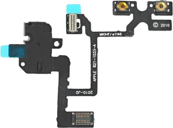 Actual product image OEM Home Headphone Jack for iPhone 4 black (iphone 4)