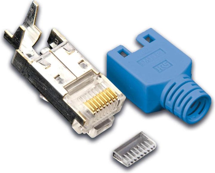 Produktbild Wirewin Stecker RJ45 Hirose TM11 50 Stück, Blau (Netzwerkkabel Stecker)