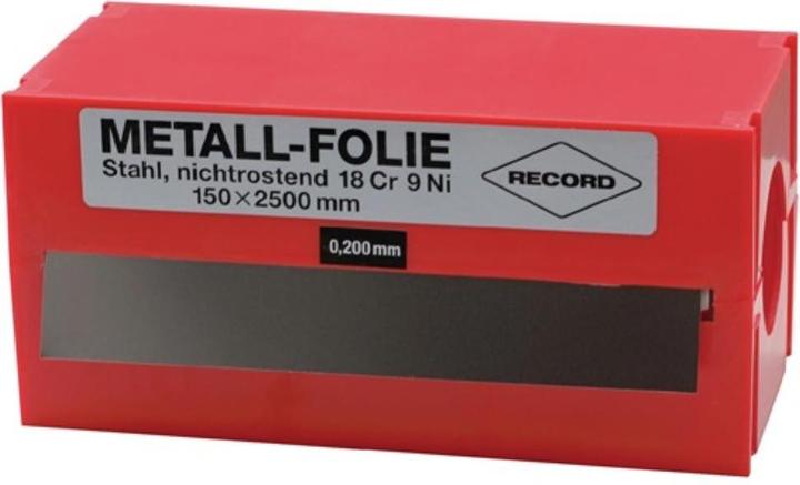 Actual product image HP Autozubehör Metal foil thickness 0.150 mm Stainless steel 1.4301 Length 2500 mm Width 150 mm (250 cm)